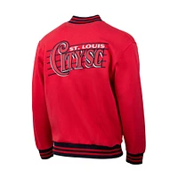 Men's Red St. Louis City SC Fast Break Varsity Full-Snap Jacket
