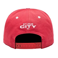 Casquette Snapback rouge Bankroll St. Louis City SC pour hommes