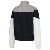 Women's 5th & Ocean by New Era Navy St. Louis City SC Cropped Full-Zip Windbreaker Jacket