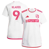 Women's adidas João Klauss White St. Louis City SC 2024 The Confluence Kit Replica Player Jersey