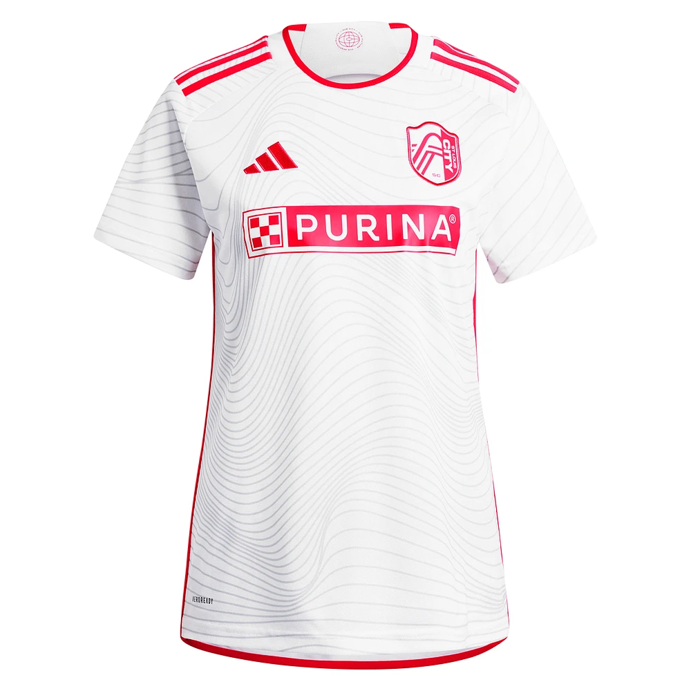 Women's adidas João Klauss White St. Louis City SC 2024 The Confluence Kit Replica Player Jersey