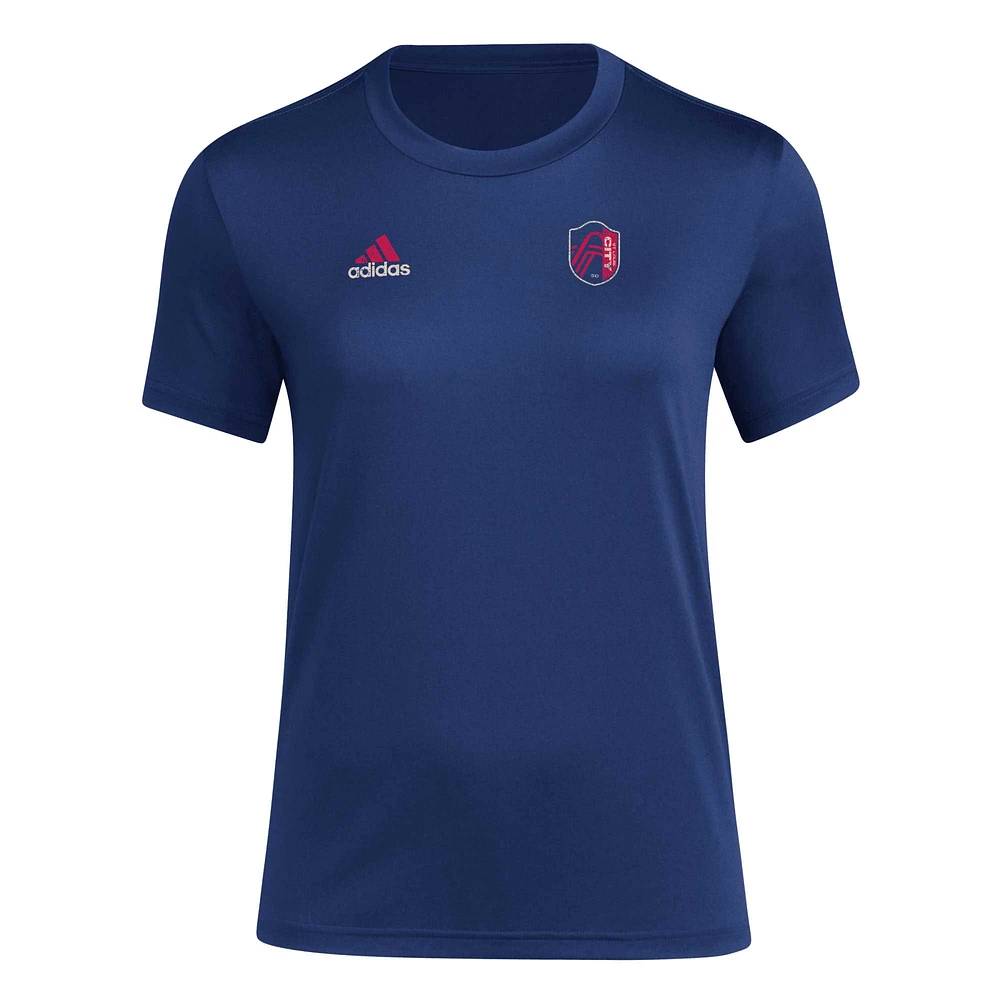 Women's adidas Navy St. Louis City SC Local Stoic T-Shirt