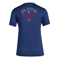Women's adidas Navy St. Louis City SC Local Stoic T-Shirt