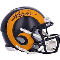 Kurt Warner St. Louis Rams Autographed Throwback 1981-1999 Speed Mini Helmet