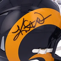 Kurt Warner St. Louis Rams Autographed Throwback 1981-1999 Speed Mini Helmet