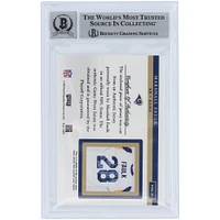 Marshall Faulk St. Louis Rams Autographed 2002 Playoff Piece of the Game Relic #POG-38 Beckett Fanatics Witnessed Authenticated 10 Card