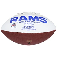 Marshall Faulk St. Louis Rams Autographed White Panel Football with "HOF 20XI" Inscription