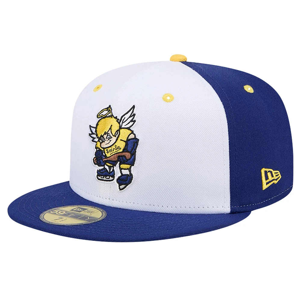 Casquette ajustée 59FIFTY White St. Paul Saints Theme Night Fighting New Era pour hommes
