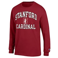 Men's Champion Cardinal Stanford High Motor Long Sleeve T-Shirt