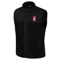 Men's Colosseum  Black Stanford Cardinal Block The Sun Full-Zip Vest