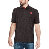 Men's Colosseum Black Stanford Cardinal Down Swing Polo