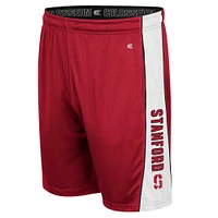 Men's Colosseum Cardinal Stanford Panel Shorts