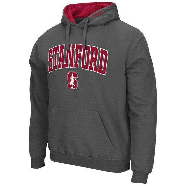 Chandail à capuchon Colosseum Charcoal Stanford Cardinal Arch & Logo 3.0 pour hommes