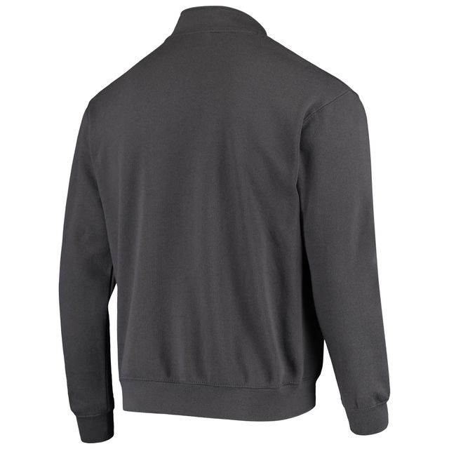 Veste Colosseum Charcoal Stanford Cardinal Tortugas Logo Quarter-Zip pour homme