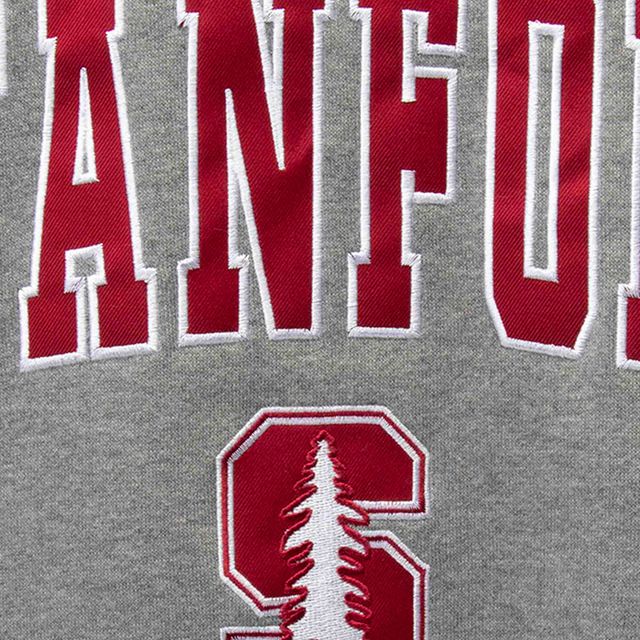 Sweat Colosseum Gris Chiné Stanford Cardinal Arch & Logo Homme