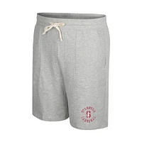 Men's Colosseum Heather Gray Stanford Cardinal Love To Hear This Terry Shorts