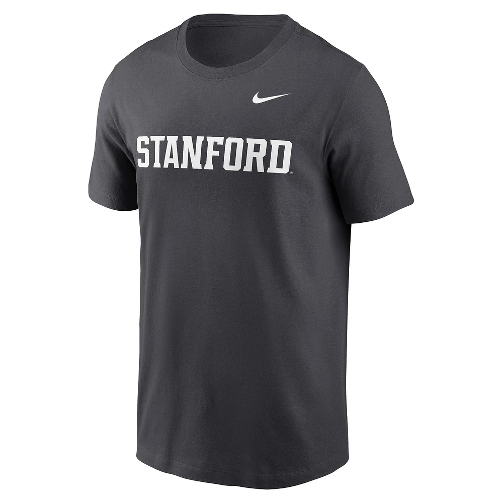 Men's Nike Anthracite Stanford Cardinal Primetime Wordmark T-Shirt