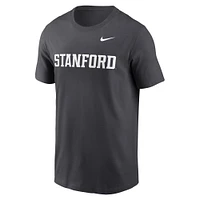 Men's Nike Anthracite Stanford Cardinal Primetime Wordmark T-Shirt