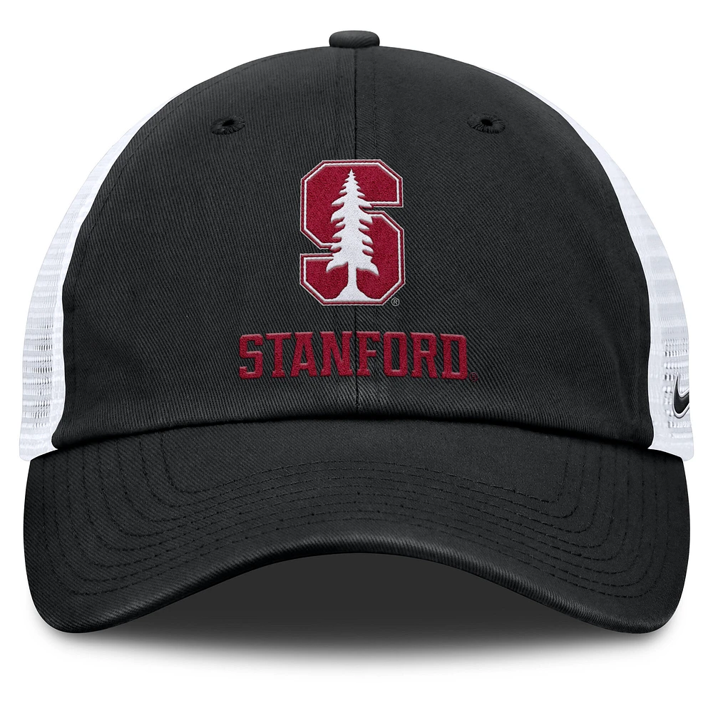 Men's Nike Black Stanford Cardinal Club Trucker Adjustable Hat