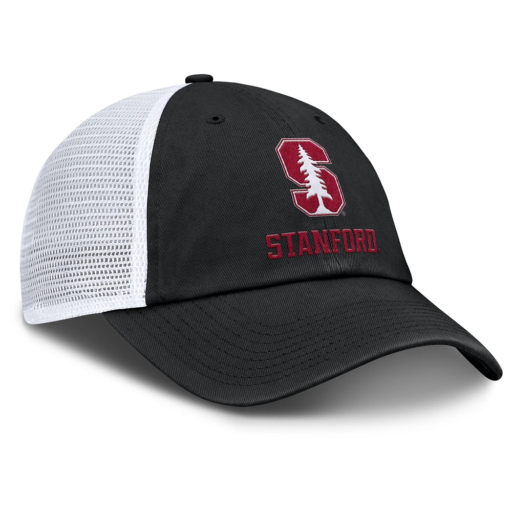Men's Nike Black Stanford Cardinal Club Trucker Adjustable Hat
