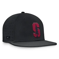 Men's Nike Black Stanford Cardinal On-Field Dugout True Performance Fitted Hat