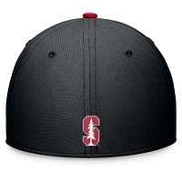 Men's Nike Black Stanford Cardinal Primetime Rise Swoosh Flex Hat