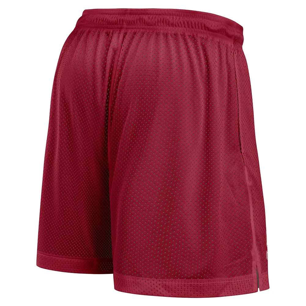 Men's Nike Cardinal/Heather Gray Stanford Cardinal Player Reversible Shorts
