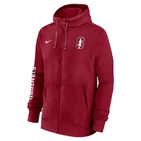 Men's Nike Cardinal Stanford 2024 Sideline Full-Zip Hoodie