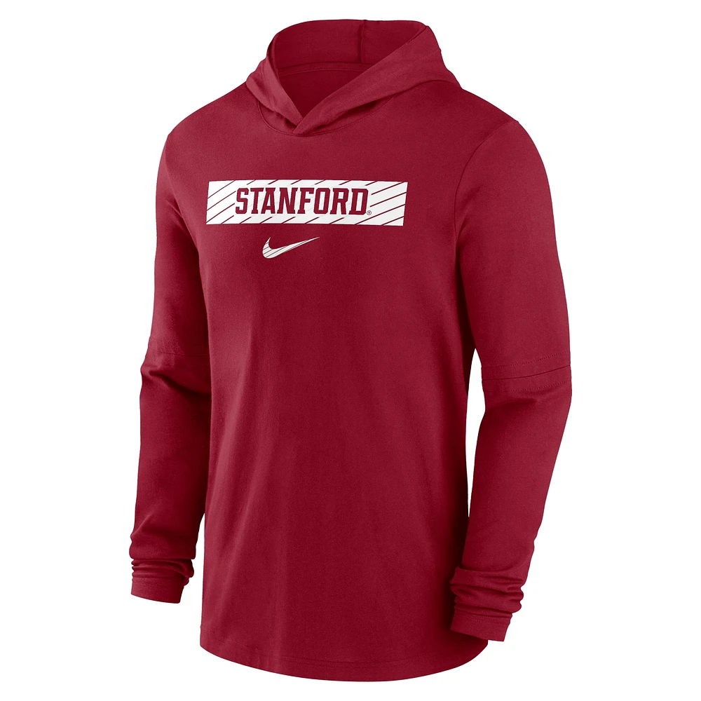 T-shirt à manches longues Nike Cardinal Stanford 2024 Sideline pour homme