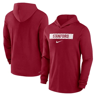 T-shirt à manches longues Nike Cardinal Stanford 2024 Sideline pour homme