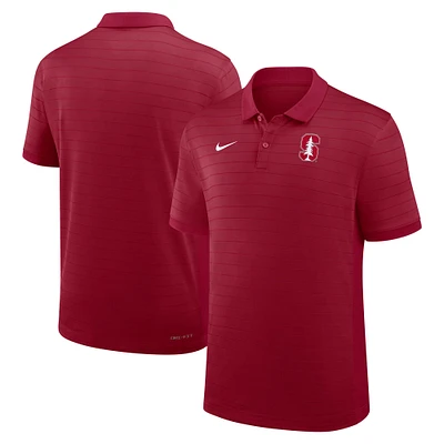 Polo Nike Stanford Cardinal 2025 Performance pour homme, coupe début de saison, avec rayures Victory Sideline