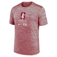 Men's Nike  Cardinal Stanford Campus Center Block Velocity Performance T-Shirt
