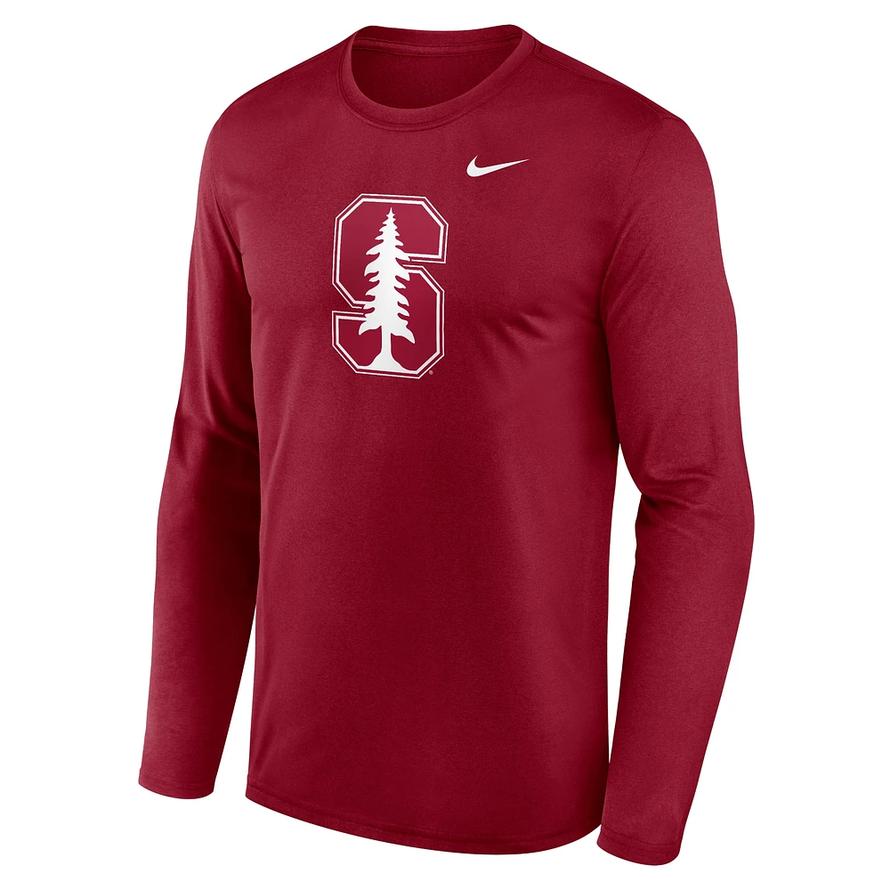 Men's Nike Cardinal Stanford Primetime Primary Legend Long Sleeve T-Shirt
