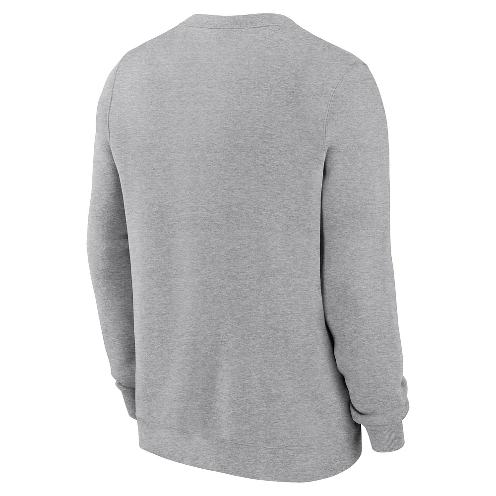 Men's Nike Heather Gray Stanford Cardinal Primetime Fleece Pullover Sweatshirt