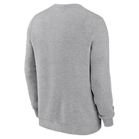 Men's Nike Heather Gray Stanford Cardinal Primetime Fleece Pullover Sweatshirt