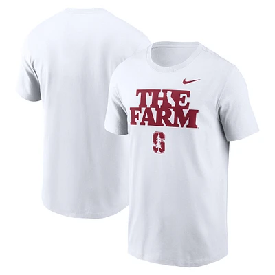 T-shirt Nike blanc Stanford Cardinal Campus Local pour homme