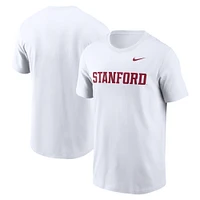 Men's Nike White Stanford Cardinal Primetime Wordmark T-Shirt