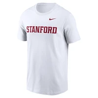 Men's Nike White Stanford Cardinal Primetime Wordmark T-Shirt