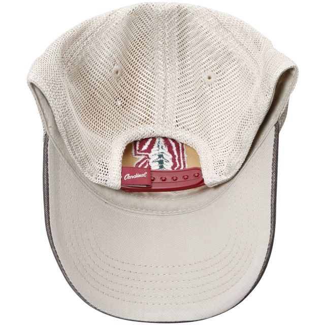 Casquette ajustable pour hommes Top of the World Cardinal/Gris Stanford Cardinal Offroad Trucker