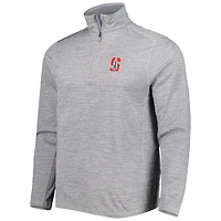 Men's Vineyard Vines Gray Stanford Cardinal Sankaty Quarter-Zip Sweatshirt