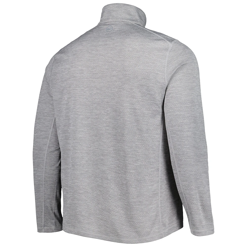 Men's Vineyard Vines Gray Stanford Cardinal Sankaty Quarter-Zip Sweatshirt