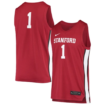 Maillot de basket-ball unisexe Nike #1 Cardinal Stanford Réplique