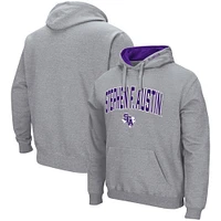 Colosseum gris chiné Stephen F Austin Bûcherons Arch and Logo Sweat à capuche pour homme