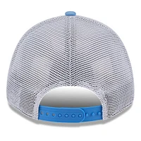 Men's New Era  Light Blue Stewart-Haas Racing 9FORTY Trucker Adjustable Hat