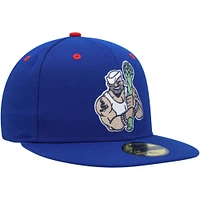 Men's New Era Blue Stockton Ports Marvel x Minor League 59FIFTY Fitted Hat