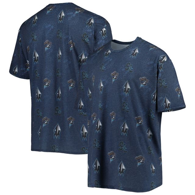 T-shirt homme bleu marine Sugar Land Space Cowboys entièrement imprimé