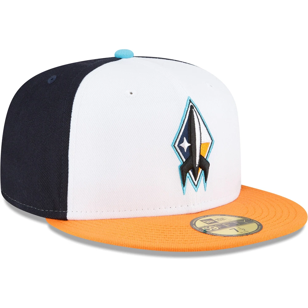 Men's New Era Black Sugar Land Space Cowboys Authentic Collection Team 59FIFTY Fitted Hat