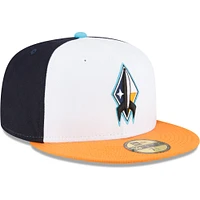 Men's New Era Black Sugar Land Space Cowboys Authentic Collection Team 59FIFTY Fitted Hat