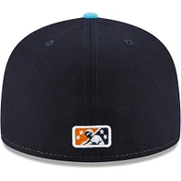 Men's New Era Black Sugar Land Space Cowboys Authentic Collection Team 59FIFTY Fitted Hat