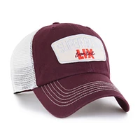 Men's '47  Maroon Super Bowl LIX Carver Clean Up Adjustable Hat